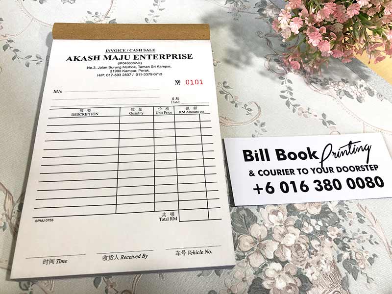 ​Bandar Botanik Print Bill Book Receipt Book Invoice Book Printing to Bandar Botanik